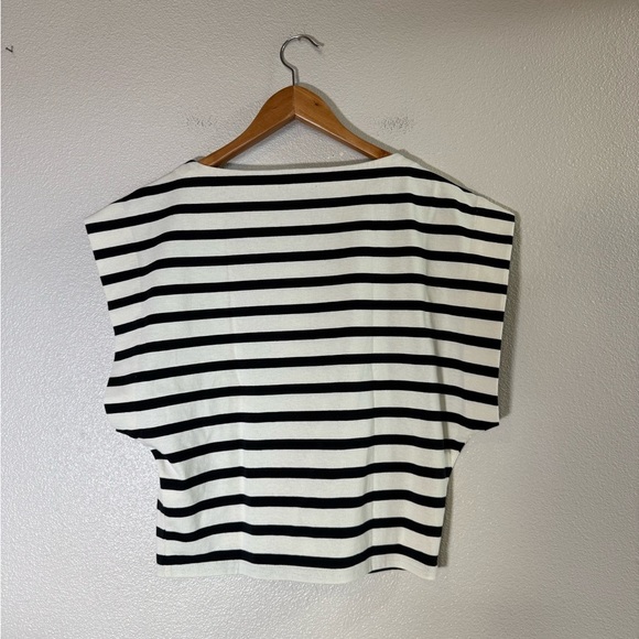 NWT J.Crew Boatneck muscle T-shirt in Carter stripe mariner cotton Small - Picture 5 of 11